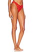 view 2 of 4 Vanessa Bikini Bottom in Scarlet Polka Dot