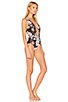 view 2 of 4 Unbreakable One Piece in Black Floral