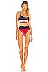 view 4 of 5 Eva Bikini Top in Red, White & Blue