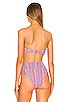 view 3 of 5 Kelsey Bikini Top in Shine Valentines Stripe