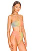 view 2 of 5 Kelsey Bikini Top in Desert Ombre Shimmer