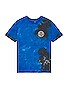 view 2 of 3 Crest II Short Sleeve T-Shirt in Navy & Sky Blue Cloud Wash