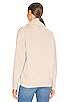 view 3 of 4 Rhea Pullover Scarf Neck Sweater in Birch Melange Beige