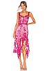view 1 of 3 Eva Midi Dress in Fuchsia