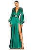 view 1 of 4 Carmen Gown in Emerald