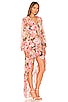 view 2 of 3 Rosa Wrap Dress in Rose & Multicolor