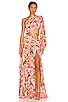 view 1 of 3 Sienna One Sleeve Gown in Rose
