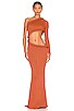 view 1 of 4 x REVOLVE Dalia One Shoulder Dress in Rust