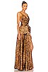 view 2 of 3 Leo Maxi Dress in Brown & Black