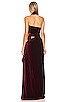 view 4 of 4 Cleopatra Velvet Maxi Dress in Burgundy