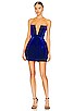 view 2 of 4 Maraya Velvet Mini Dress in Indigo