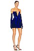view 3 of 4 Maraya Velvet Mini Dress in Indigo