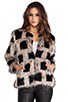 view 2 of 6 Ischia Faux Fur Jacket in Checker