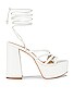 view 1 of 5 Elsa Platform Heeled Sandal in White