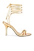 view 1 of 5 LEANDRA ヒールサンダル in Gold Metallic