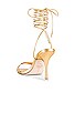 view 3 of 5 LEANDRA ヒールサンダル in Gold Metallic