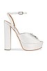 view 1 of 5 CAROLINE 샌들 in Cream Satin