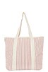 view 3 of 4 BEACH トート in Laurens Pink Stripe