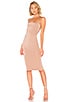 view 1 of 4 Yvonne Laced Back Midi Dress in Taupe