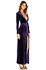 Miranda Deep V Maxi Dress, view 2 of 3, click to view large image.