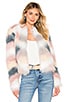 view 1 of 4 Shiloh Faux Fur Jacket in Ivory Multi