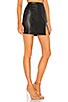 Melissa Zip Up Faux Leather Mini Skirt, view 2, click to view large image.