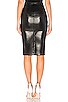 Jezabel Faux Leather Midi Skirt, view 3 of 4, click to view large image.