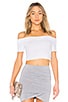 view 1 of 4 Lainey Ruffle Crop top in White