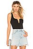 view 1 of 5 Cici Square Neck Bodysuit in Black
