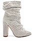 view 1 of 5 Crystal Chainmail Bootie in Silver