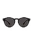 view 1 of 3 0BE4359F Sunglasses in Black & Gradient Dark Grey
