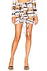 view 1 of 4 Odette Skirt in Orange Print