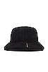 view 3 of 4 Fleece Bucket Hat in Black