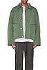 view 4 of 6 Contrast Knitted Flight Jacket in Laurel Green