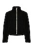 view 1 of 5 Intervein Stitch Fleece Jacket in Black
