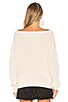 view 3 of 4 Shaker Knit Off Shoulder Sweater in Creme
