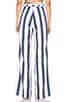 view 3 of 4 High Waist Flared Pant in Navy Stripe