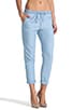 Chambray Cropped Pant, view 2 of 7, click to view large image.