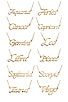 view 3 of 3 Signature Zodiac Necklace in Gold