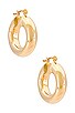 view 1 of 2 AUBREE 튜브 후프 in Gold