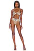 view 4 of 5 High Waist Bikini Bottom in For The Love of Leo