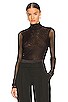 Shirred Mesh Turtleneck, view 1 of 4, click to view large image.