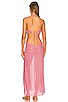 view 3 of 4 Ruffle Metallic Dress in Pink