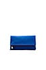 view 1 of 5 Foldover Maison Clutch in Cobalt