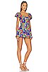 view 2 of 3 BONNIE 롬퍼 in Royal Blue Summer Floral