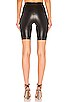 Faux Leather Bike Shorts, view 3, click to view large image.