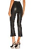 view 3 of 4 Faux Leather Cropped Flare Pant in Black