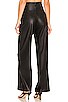 view 3 of 4 Faux Leather Wide Leg Pant in Black