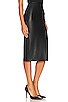 view 2 of 4 Faux Leather Midi Skirt in Black