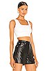 view 2 of 4 Faux Leather Crop Top in White